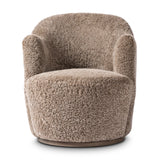 Aurora Swivel Chair - Taupe Shearling | shipping 09/15/2026