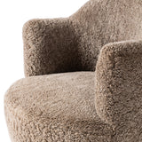 Aurora Swivel Chair - Taupe Shearling | shipping 09/15/2026