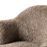 Aurora Swivel Chair - Taupe Shearling | shipping 09/15/2026