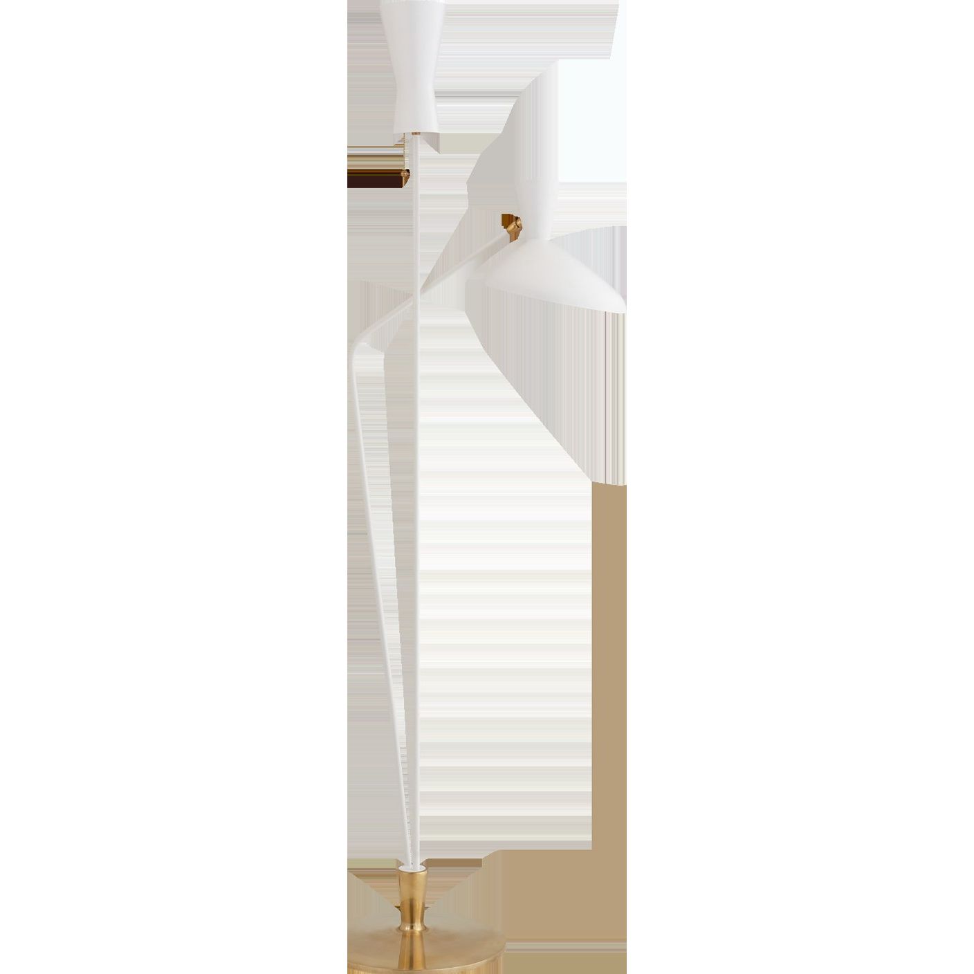 Austen Large Dual Function Matte White Floor Lamp  Visual Comfort