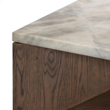 Bailor Coffee Table - Sandblasted White Marble | shipping 01/25/2027