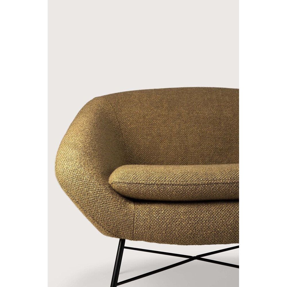 Featuring Barrow Ginger Lounge Chair by Ethnicraft at Amethyst Home. Seeking its inspiration from the 50s, the Barrow lounge chair has an irresistible vintage vibe. The lightness of the metal foot base teamed with premium upholstery are a timeless addition to any space. Let yourself melt into the warm embrace of this incredibly comfortable chair.Weight : 42 lb Dimensions: 31.5. Amethyst Home provides interior design, new construction, custom furniture, and area rugs in the Winter Garden metro area