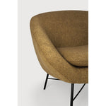 Featuring Barrow Ginger Lounge Chair by Ethnicraft at Amethyst Home. Seeking its inspiration from the 50s, the Barrow lounge chair has an irresistible vintage vibe. The lightness of the metal foot base teamed with premium upholstery are a timeless addition to any space. Let yourself melt into the warm embrace of this incredibly comfortable chair.Weight : 42 lb Dimensions: 31.5. Amethyst Home provides interior design, new construction, custom furniture, and area rugs in the Winter Garden metro area