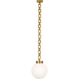 Bellamy 1 Light Statement Chain 12" Globe Chandelier