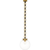 Bellamy 1 Light Statement Chain 12" Globe Chandelier