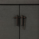 Berlin Media Console - Dark Green Lacquered Linen