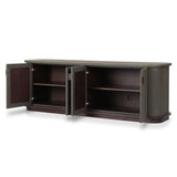 Berlin Media Console - Dark Green Lacquered Linen