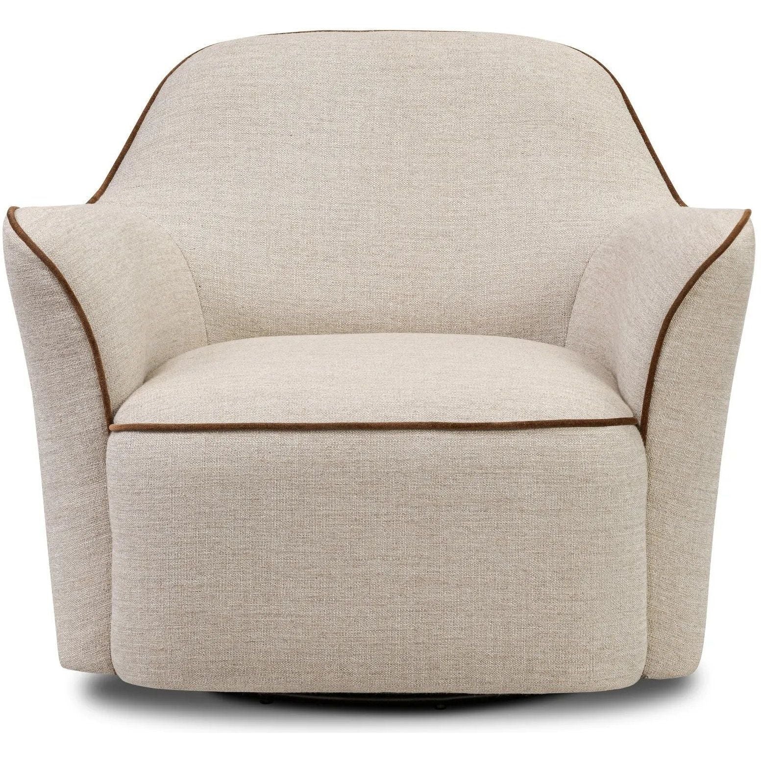 Bethany Alcala Wheat Swivel Chair  Four Hands