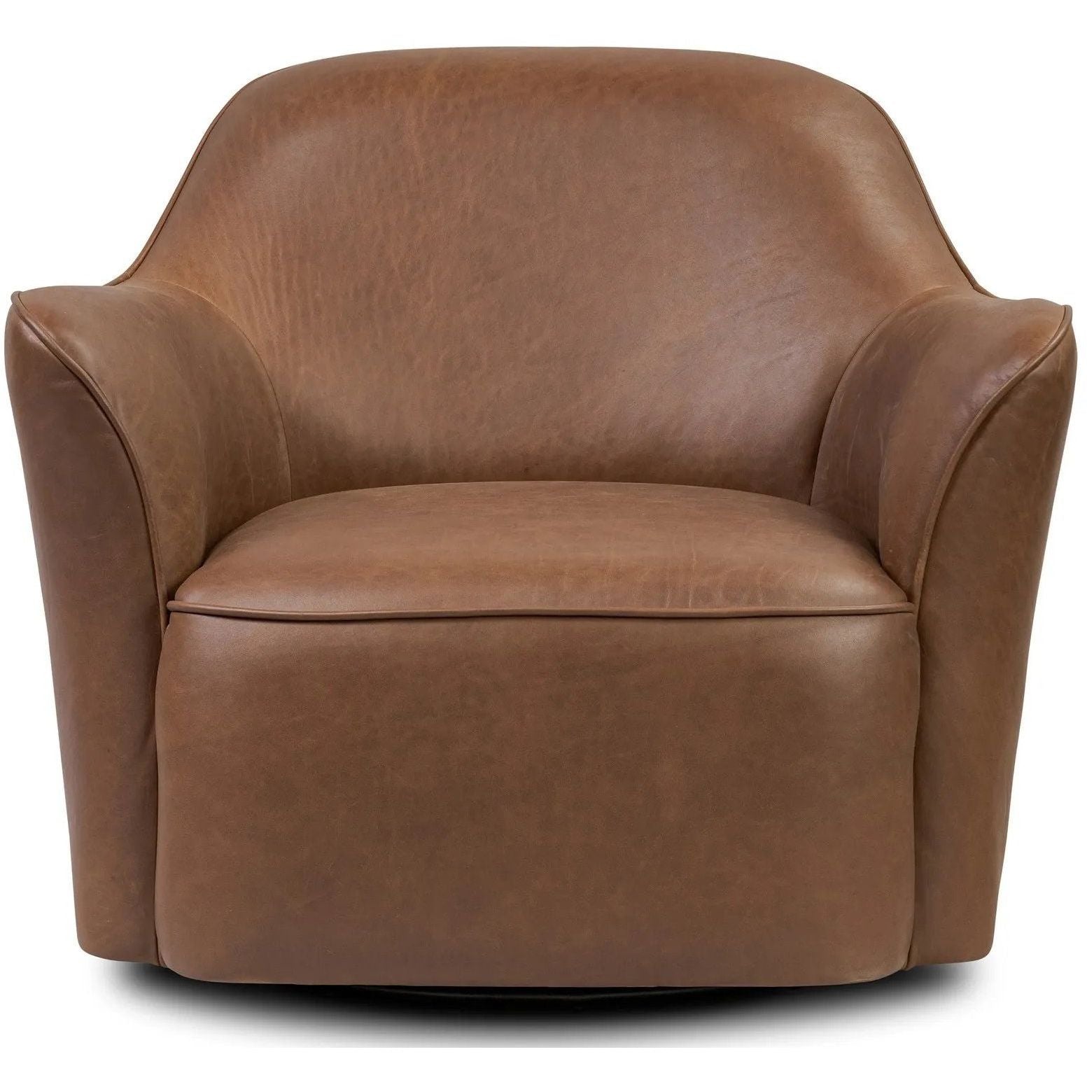Bethany Dulane Mahogany Swivel Chair  Four Hands