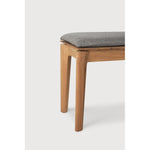 Featuring Bok Mocha Teak Outdoor Bench by Ethnicraft at Amethyst Home. Reminiscent of a goat's curved horns, the Bok collection combines sculptural elegance and contemporary crafting into a graceful and airy form. Taking the quality design of the Bok collection outdoors, the Bok outdoor bench pairs perfectly with the Bok dining table, but also as a standalone outdoor seating opti. Amethyst Home provides interior design, new construction, custom furniture, and area rugs in the Des Moines metro area