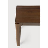 Featuring Bok Teak Brown Bench by Ethnicraft at Amethyst Home. Reminiscent of a goat's curved horns, the Bok collection combines sculptural elegance and contemporary crafting into a graceful and airy form. The Bok bench pairs well with the Bok dining table, but also as a stand-alone against a wall, in a hallway or at the end of a bed.
Overall Dimensions: 14 in W x 50 in L x 18.5. Amethyst Home provides interior design, new construction, custom furniture, and area rugs in the Los Angeles metro area