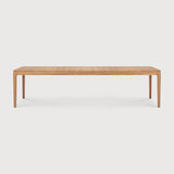 Featuring Bok Teak Outdoor Dining Table by Ethnicraft at Amethyst Home. Reminiscent of a goat's curved horns, the Bok collection combines sculptural elegance and contemporary crafting into a graceful and airy form. Just like its matching chair, the Bok dining table is another signature design. Its airy shape yet rock-solid construction make this piece a timeless and remarkable desig. Amethyst Home provides interior design, new construction, custom furniture, and area rugs in the Houston metro area