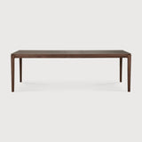 Featuring Bok Varnished Teak Brown Dining Table by Ethnicraft at Amethyst Home. Reminiscent of a goat's curved horns, the Bok collection combines sculptural elegance and contemporary crafting into a graceful and airy form. Just like its matching chair, the Bok dining table has become one of our signature designs. A timeless design to enjoy for years to come.Adjustable Feet : NoBr. Amethyst Home provides interior design, new construction, custom furniture, and area rugs in the Alpharetta metro area