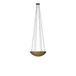 Featuring Branson Aged Brass Iron Chandelier by Four Hands at Amethyst Home. A wide, shallow bowl in aged brass with six sockets, diffusing light upward for an ambient glow. Suspended by six sleek cords, its streamlined design eschews traditional tension wires for a clean silhouette.Overall Dimensions: 26.00"w x 26.00"d x 7.75"hWeight : 17.09 lbsMaterials : Iron, Thermoplastic. Amethyst Home provides interior design, new construction, custom furniture, and area rugs in the Houston metro area