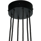 Featuring Branson Aged Brass Iron Chandelier by Four Hands at Amethyst Home. A wide, shallow bowl in aged brass with six sockets, diffusing light upward for an ambient glow. Suspended by six sleek cords, its streamlined design eschews traditional tension wires for a clean silhouette.Overall Dimensions: 26.00"w x 26.00"d x 7.75"hWeight : 17.09 lbsMaterials : Iron, Thermoplastic. Amethyst Home provides interior design, new construction, custom furniture, and area rugs in the Portland metro area