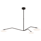 Featuring Brindille Extra Large Three Light Chandelier Gun Metal by Visual Comfort at Amethyst Home. The Brindille by Champalimaud strikes a balance between organic beauty and technical innovation. As if a branch laden with petals, the slender gunmetal, polished nickel, or soft brass arms of the suspended frame support petal-like white glass shades. Thanks to a spoon-shaped brass fi. Amethyst Home provides interior design, new construction, custom furniture, and area rugs in the Houston metro area