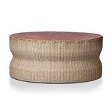 Brixby Outdoor Coffee Table - Desert Marble | shipping 10/25/2026