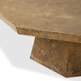 Brooklyn Aluminum Coffee Table - Antiqued Brass Aluminum