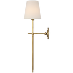 Featuring Bryant 27" Cordless Tail Sconce Hand-Rubbed Antique Brass by Visual Comfort at Amethyst Home. Bryant 27" Cordless Tail Sconce in Hand-Rubbed Antique Brass with Linen Shade
Overall Dimensions: 6.5" L x 6.5" W x 26.75" HWeight : 3 lbs.. Amethyst Home provides interior design, new construction, custom furniture, and area rugs in the Seattle metro area