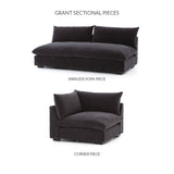 Grant Sectional - Crypton Henry Charcoal