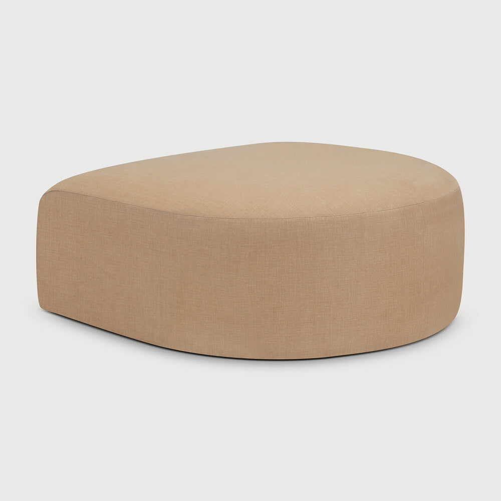 Featuring Bulky Light Sepia Semi-Circle Footstool by Ethnicraft at Amethyst Home. The Bulky celebrates simplicity and versatility in one cohesive form. Its mono-volume design, softened by rounded corners and accentuated with subtle stitching details, lends understated elegance to any space. The clean silhouette pairs with luxurious upholstery and thoughtful contours to provide lasting. Amethyst Home provides interior design, new construction, custom furniture, and area rugs in the Miami metro area