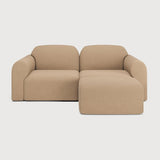 Featuring Bulky Light Sepia Standard Right Modular Sofa Set by Ethnicraft at Amethyst Home. The Bulky celebrates simplicity and versatility in one cohesive form. Its mono-volume design, softened by rounded corners and accentuated with subtle stitching details, lends understated elegance to any space. The clean silhouette pairs with luxurious upholstery and thoughtful contours to prov. Amethyst Home provides interior design, new construction, custom furniture, and area rugs in the Austin metro area