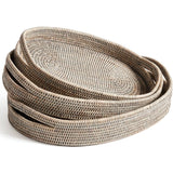 Burma Rattan Oval Serving Trays  Napa Home & Garden