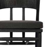 Buxton Outdoor Dining Chair - Stained Black Teak