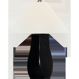 Cabazon 25" Table Lamp Raven Black  Visual Comfort