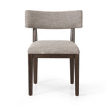 Featuring Cardell Alcala Nickel Dining Chair by Four Hands at Amethyst Home. Burnt parawood forms a curved barrel back for a shapely take on everyday dining, with textural fabric that moves between styles with ease.Overall Dimensions: 24.00"w x 22.50"d x 32.50"hWeight : 16.53 lbsMaterials : 70% Polyester, 20% Viscose (Rayon), 10% Flax/Linen, Solid Parawood, Poplar Plywood. Amethyst Home provides interior design, new construction, custom furniture, and area rugs in the Tampa metro area