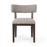 Featuring Cardell Alcala Nickel Dining Chair by Four Hands at Amethyst Home. Burnt parawood forms a curved barrel back for a shapely take on everyday dining, with textural fabric that moves between styles with ease.Overall Dimensions: 24.00"w x 22.50"d x 32.50"hWeight : 16.53 lbsMaterials : 70% Polyester, 20% Viscose (Rayon), 10% Flax/Linen, Solid Parawood, Poplar Plywood. Amethyst Home provides interior design, new construction, custom furniture, and area rugs in the Tampa metro area