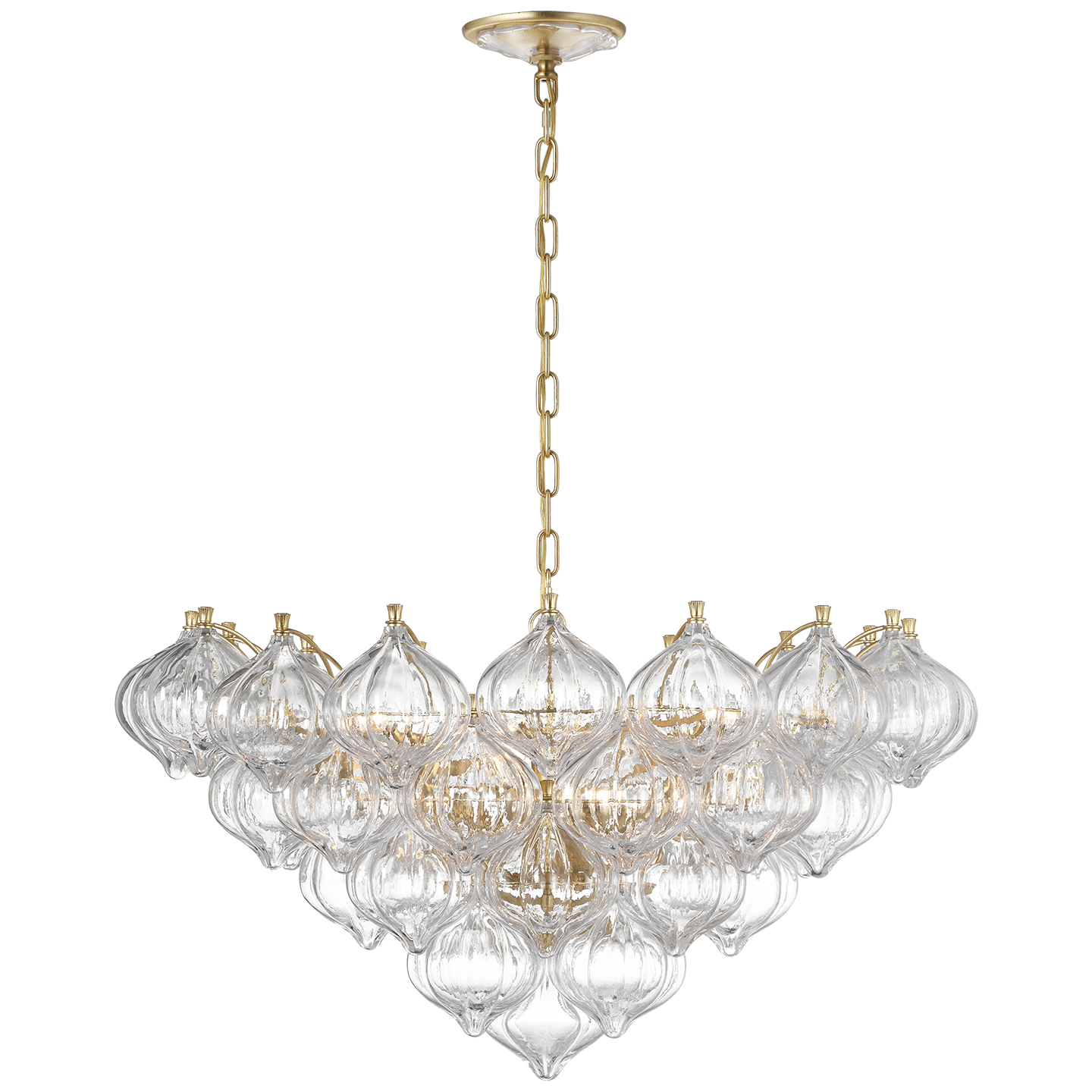 Featuring Caselli 36" Basket Chandelier Hand-Rubbed Antique Brass by Visual Comfort at Amethyst Home. Caselli 36" Basket Chandelier in Gild with Clear Glass
Overall Dimensions: 35.75" L x 35.75" W x 19.25" HWeight: 42 lbs.. Amethyst Home provides interior design, new construction, custom furniture, and area rugs in the Charlotte metro area