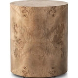 Caya Caramel Burl End Table  Four Hands