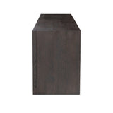 Chalmers Media Console - Smoked Black Resawn Oak | shipping 08/28/2026