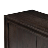 Chalmers Media Console - Smoked Black Resawn Oak | shipping 08/28/2026