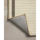 Chris Loves Julia x Loloi Marvin Ivory / Charcoal Rug