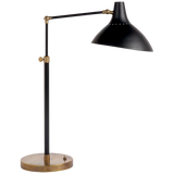 Featuring Charlton Table Lamp Black and Brass by Visual Comfort at Amethyst Home. The Charlton by AERIN delivers both practicality and elegance. The functional pieces illuminate walls, floors, or ceilings and offer limitless angles of illumination thanks to extended arms that can bend and reach as needed. Pivoting, curved shades can be customized with several brass or matte fi. Amethyst Home provides interior design, new construction, custom furniture, and area rugs in the Winter Garden metro area