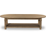 Charnes Warm Natural Oak Coffee Table  Four Hands