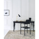 Featuring Clemente Table Lamp Brass with Black by Visual Comfort at Amethyst Home. The Clemente by AERIN offers refined angles and sleek detailing while lighting with elegant simplicity. Elongated conical shades provide a modern balance to a mid-century design with antique brass finishes. Any hallway or library will be enhanced with the Clemente, especially behind a favorite read. Amethyst Home provides interior design, new construction, custom furniture, and area rugs in the Alpharetta metro area