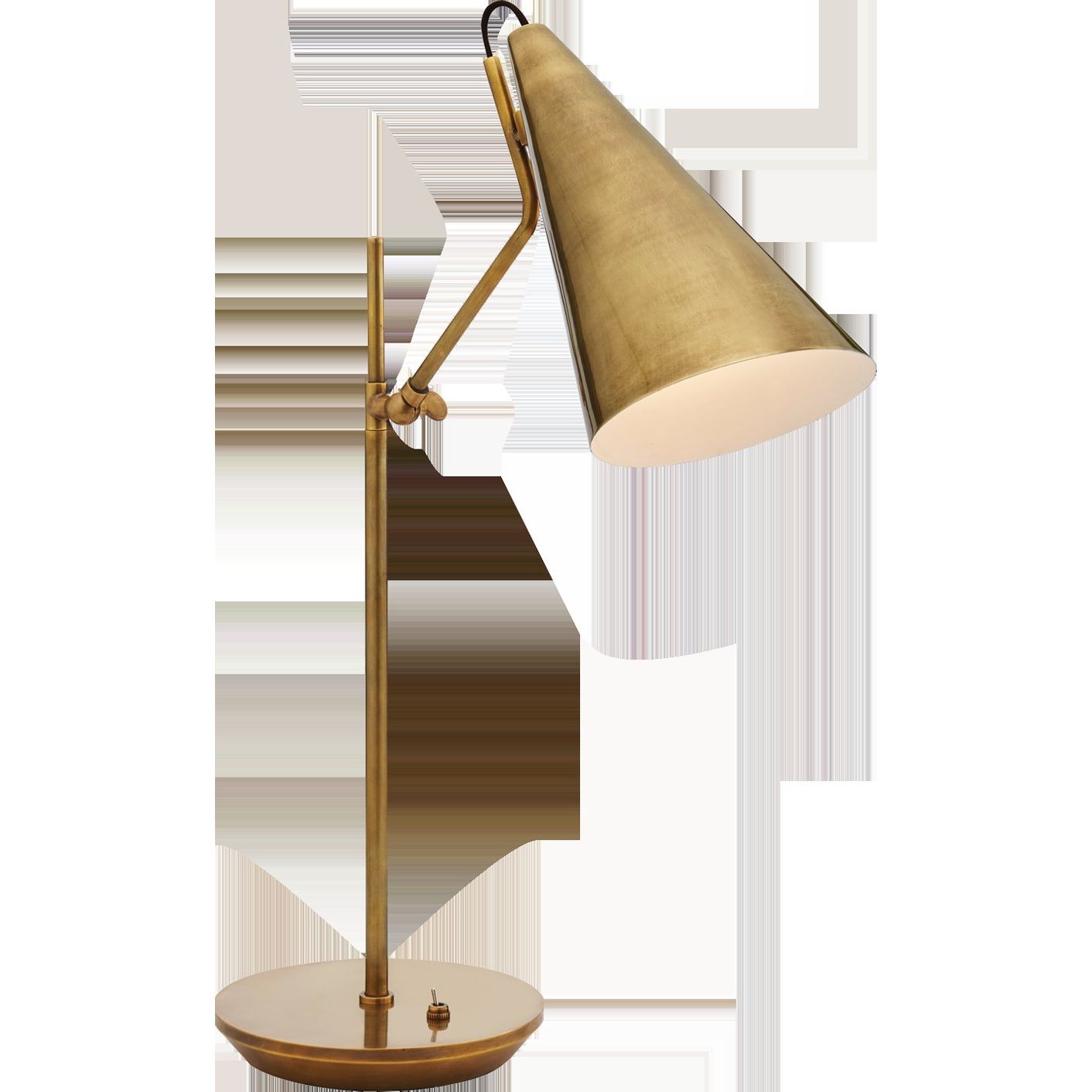 Clemente Table Lamp Hand-Rubbed Antique Brass  Visual Comfort