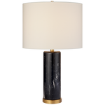 Featuring Cliff Table Lamp Black Marble by Visual Comfort at Amethyst Home. The stately Cliff by AERIN exudes old-world glamour. The cylindrical solid marble base showcases brass accents and a generous linen shade for an overall strong impression and ideal lighting for a study or home library.
Overall Dimensions: 17" L x 17" W x 30" HWeight: 31 lbs.. Amethyst Home provides interior design, new construction, custom furniture, and area rugs in the Salt Lake City metro area
