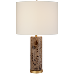 Featuring Cliff Table Lamp Brown Marble by Visual Comfort at Amethyst Home. The stately Cliff by AERIN exudes old-world glamour. The cylindrical solid marble base showcases brass accents and a generous linen shade for an overall strong impression and ideal lighting for a study or home library.
Overall Dimensions: 17" L x 17" W x 30" HWeight: 31 lbs.. Amethyst Home provides interior design, new construction, custom furniture, and area rugs in the Austin metro area