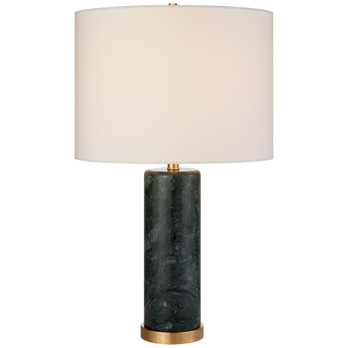 Featuring Cliff Table Lamp Brown Marble by Visual Comfort at Amethyst Home. The stately Cliff by AERIN exudes old-world glamour. The cylindrical solid marble base showcases brass accents and a generous linen shade for an overall strong impression and ideal lighting for a study or home library.
Overall Dimensions: 17" L x 17" W x 30" HWeight: 31 lbs.. Amethyst Home provides interior design, new construction, custom furniture, and area rugs in the Calabasas metro area
