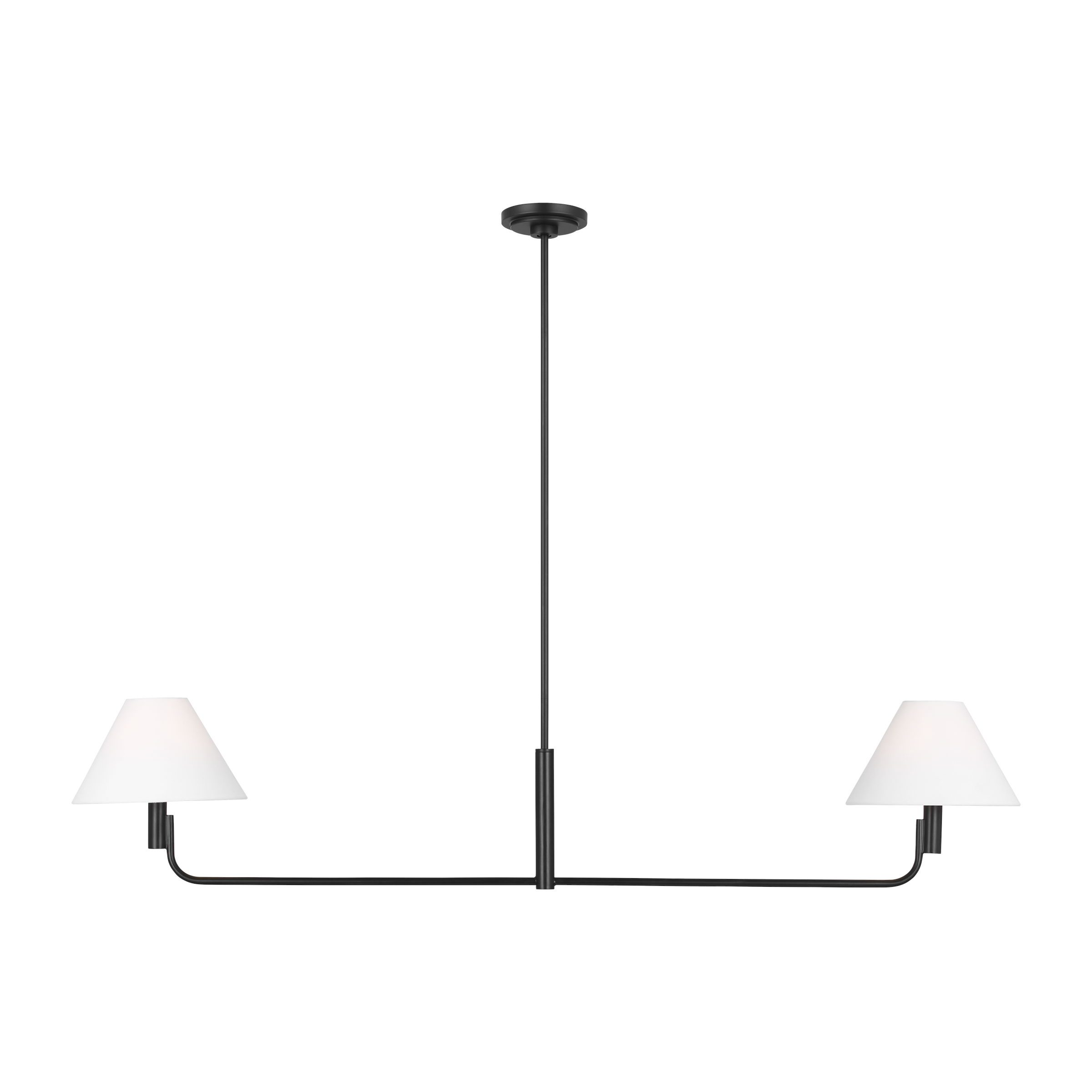 Featuring Colfax Medium Linear Chandelier Aged Iron by Visual Comfort at Amethyst Home. Elevate your space with the Colfax Medium Linear Chandelier. Its sleek, aged iron design exudes sophistication, while providing ample lighting with its multiple bulbs. Perfect for adding a touch of luxury to any room.
Overall Dimensions: 54.5" L x 54.5" W x 11.125" H. Amethyst Home provides interior design, new construction, custom furniture, and area rugs in the Seattle metro area