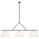 Featuring Collette 70" Linear Chandelier Aged Iron by Visual Comfort at Amethyst Home. Illuminate your space with the Collette 70" Linear Chandelier. Boasting a sleek and sophisticated design, this chandelier adds a touch of elegance to any room. Its aged iron finish creates a sense of luxury, while providing ample overhead lighting. Elevate your home with this premium lighting fix. Amethyst Home provides interior design, new construction, custom furniture, and area rugs in the Portland metro area