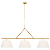 Featuring Collette 70" Linear Chandelier Gilded Iron by Visual Comfort at Amethyst Home. Illuminate your space with the elegant and exclusive Collette 70" Linear Chandelier in Gilded Iron. This stunning chandelier adds a touch of luxury to any room, with its intricate design and expert craftsmanship. Create a warm and inviting atmosphere with the soft glow of this sophisticated pie. Amethyst Home provides interior design, new construction, custom furniture, and area rugs in the Portland metro area