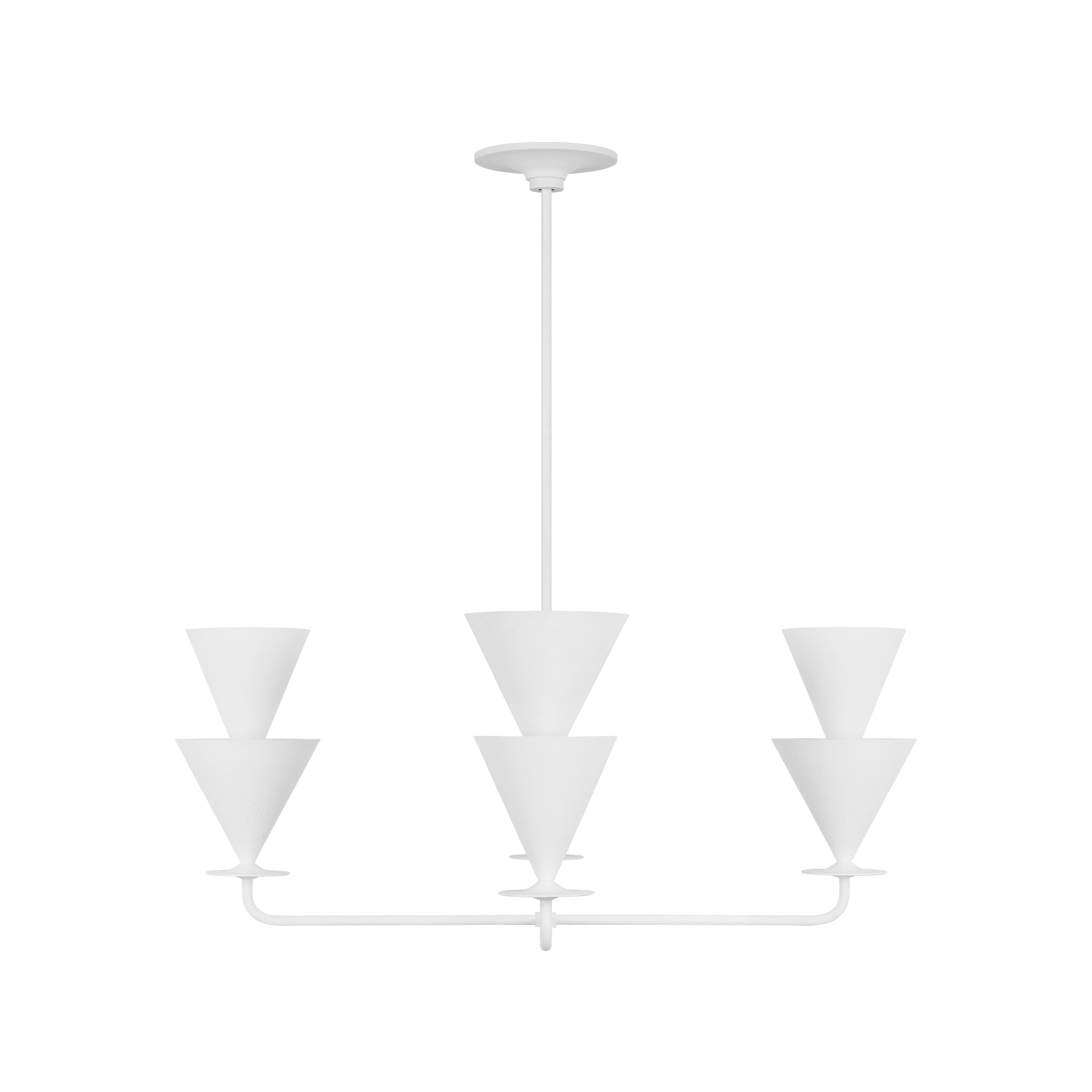 Featuring Cornet Large Chandelier Cast Plaster by Visual Comfort at Amethyst Home. Introducing our Cornet Large Chandelier, a statement piece for any luxurious space. Crafted from cast plaster, this chandelier exudes sophistication and elegance. With its intricate design and flawless construction, it will add an artistic touch to any room. Elevate your home decor with this exquisite c. Amethyst Home provides interior design, new construction, custom furniture, and area rugs in the Tampa metro area