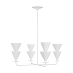 Featuring Cornet Large Chandelier Cast Plaster by Visual Comfort at Amethyst Home. Introducing our Cornet Large Chandelier, a statement piece for any luxurious space. Crafted from cast plaster, this chandelier exudes sophistication and elegance. With its intricate design and flawless construction, it will add an artistic touch to any room. Elevate your home decor with this exq. Amethyst Home provides interior design, new construction, custom furniture, and area rugs in the Winter Garden metro area