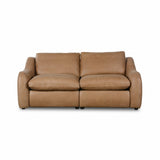 Featuring Crawford Palermo Drift Power Recliner 2-Piece Sectional Sofa by Four Hands at Amethyst Home. A fresh take on the classic recliner. Customize your comfort level with the push of hidden buttons with pieces in our Power Motion collection. Made from caramel top-grain leather. Includes 9'5" power cord. There is a six-motor maximum per power outlet. Each motor comes with a . Amethyst Home provides interior design, new construction, custom furniture, and area rugs in the Laguna Beach metro area