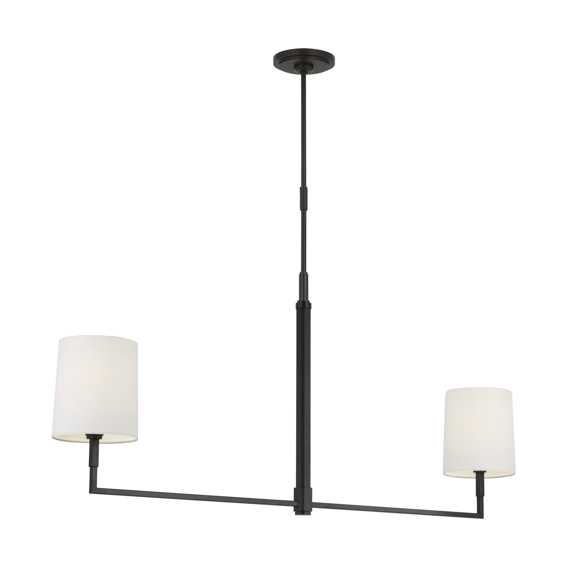 Featuring Danica Large Linear Chandelier Aged Iron by Visual Comfort at Amethyst Home. Elevate your space with the Danica Large Linear Chandelier in Aged Iron. This exquisite chandelier seamlessly combines form and function, with its elegant design and illuminating light. Perfect for creating a luxurious ambiance, this chandelier is the perfect addition to any sophisticated setti. Amethyst Home provides interior design, new construction, custom furniture, and area rugs in the Alpharetta metro area